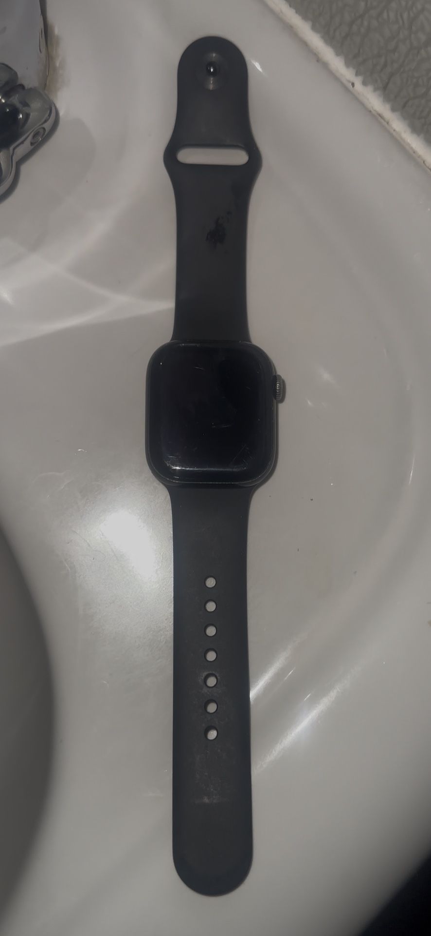 Apple Watch Series 10 [GPS 42mm case] Smartwatch with Jet Black Aluminum Case with Black Sport Band - S/M. Fitness Tracker, ECG App, Always-On Retina 