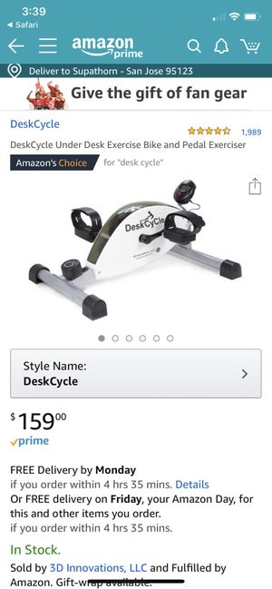 Deskcycle Under Desk Exercise Bike And Pedal Exerciser Mint