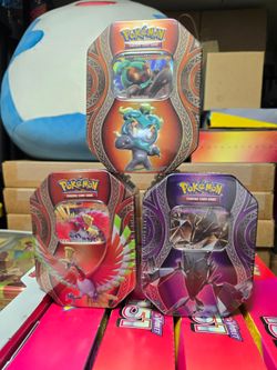 Pokemon  2017 Mysterious Powers Tin Set (3) Ho-Oh Necrozma Marshadow