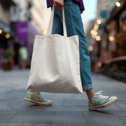 Aesthetic Canvas Tote Bag – Trendy & Eco Friendly ✨