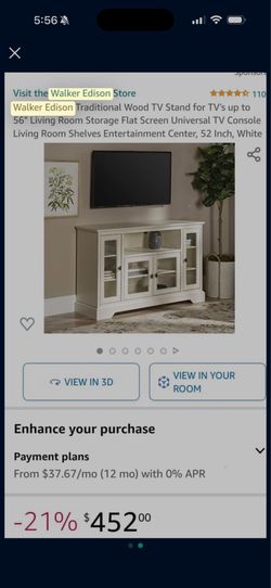 Walker Edison grand white cabinets