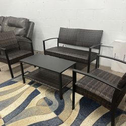 4 Pcs Patio Furniture 