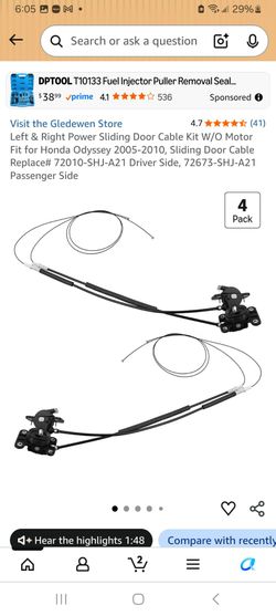 Honda Odyssey Power Sliding Door Cable Kit 4-Pack