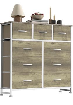 9 Drawer Fabric Dresser