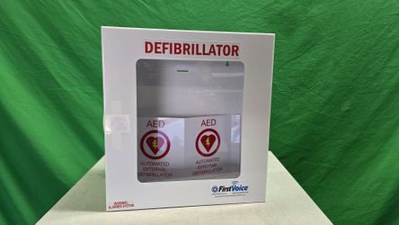 Defibrillator AED metal cabinet 