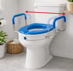 Platinum Health Soft-TOP 2.0 Deluxe Padded Raised Toilet Seat - New!