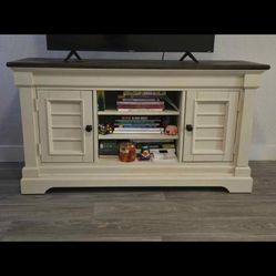 54" TV Stand - White & Gray