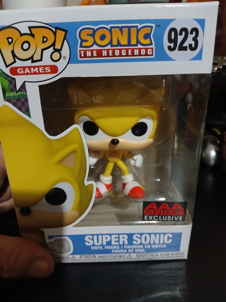 Brand New Sonic the Hedgehog AAA ANIME EXCLUSIVE #923 FUNKO POP
