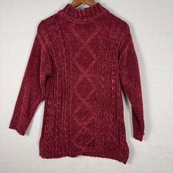 Carolyn Taylor Women Medium Pullover Sweater Red