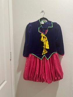 Used The Mad Hatter Costume Jr. Large 11-13 Includes: Leggings and Shoe Covers Missing: Hat and Glovelettes  #3
