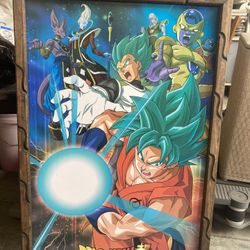 Dragon Ball Z Frames Home Doctor Man Cave Posters Patios Living Room Guadalajara Mexico Barbershop