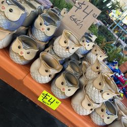 5” Ceramic Pots $4 Each 
