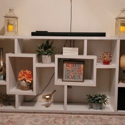 White entertainment center only