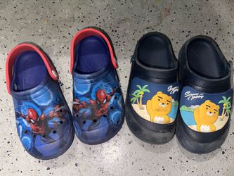 $15 for 2 pairs size 1 boy shoes ( not crocs brand )