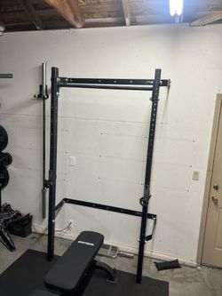PRX Squat Rack With Olympic Barbell And Plates ( 275 Pounds)