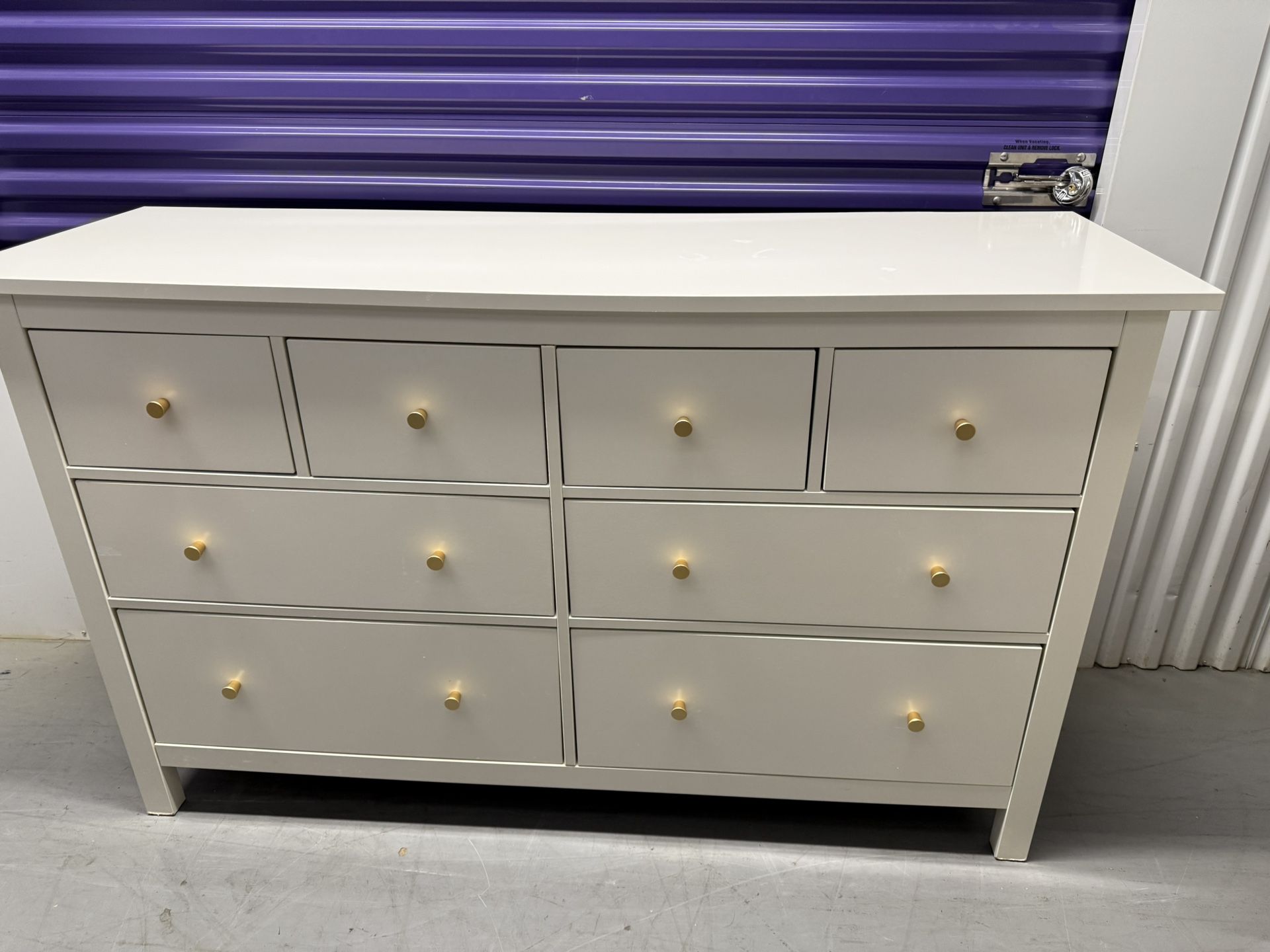 Rare Glossy White Ikea Hemnes Dresser