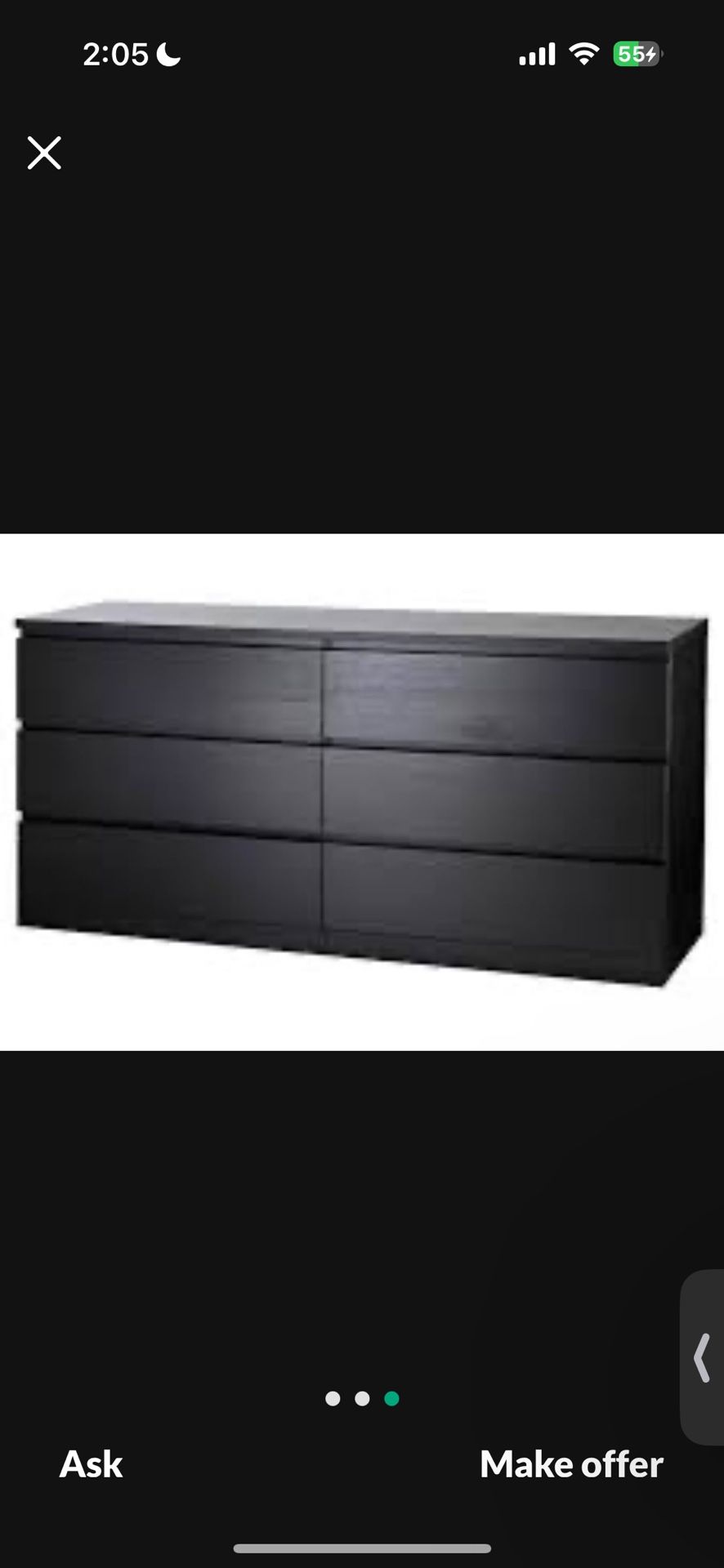 IKEA Malm 6 Drawer Dresser