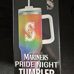 2025 Seattle Mariners Pride Month Stanley Style Tumbler Mug Cup SGA 6/13 New