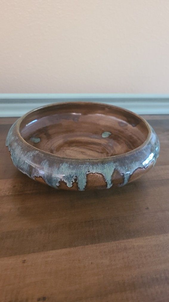 Vintage Mcm Pottery Bowl Planter