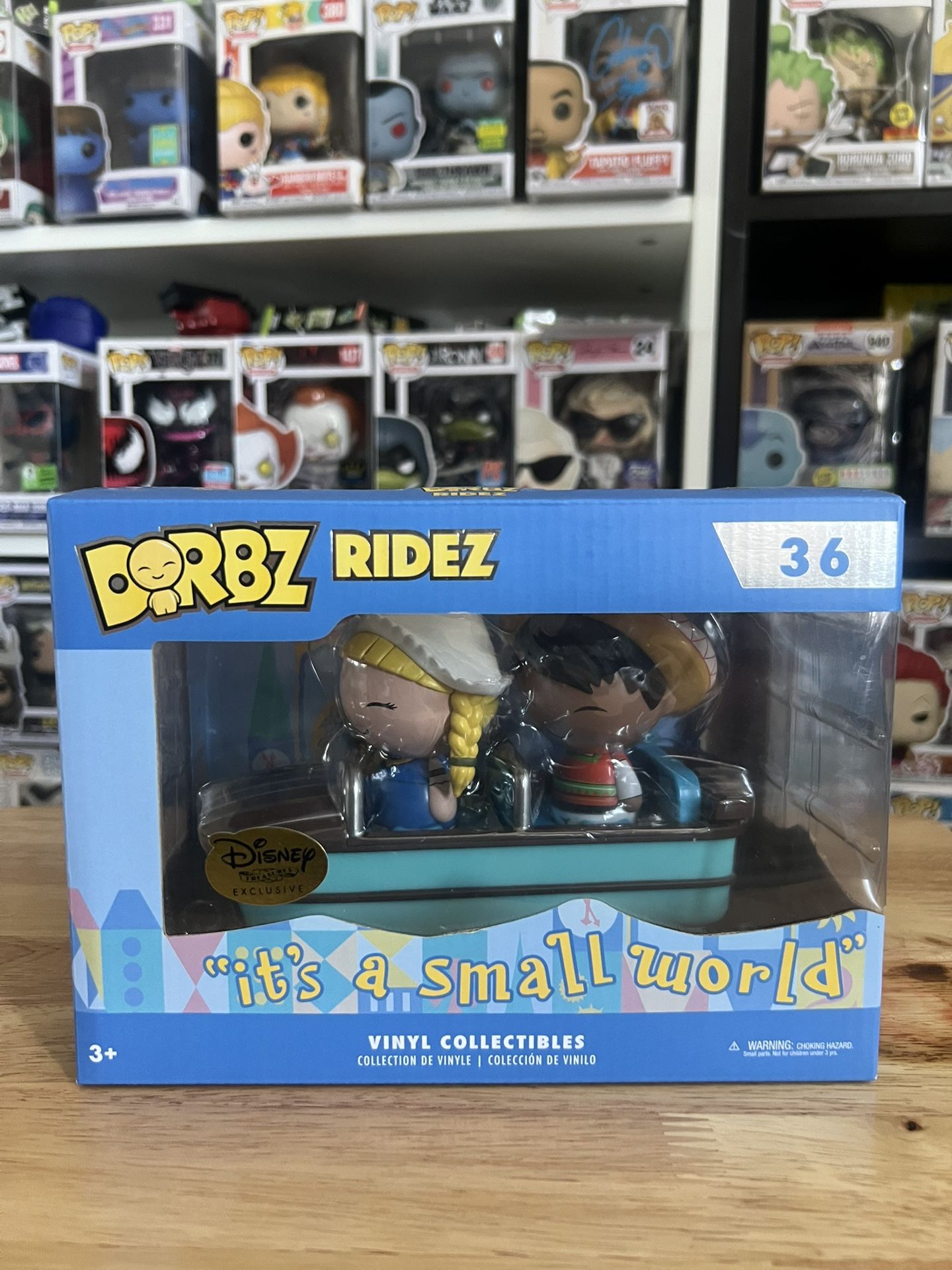 VAULTED It's a Small World Funko Dorbz Ridez #36 Disney World Parks Disneyland