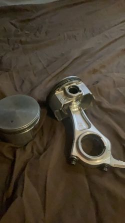 Arc billet rod and 2 flat top pistons