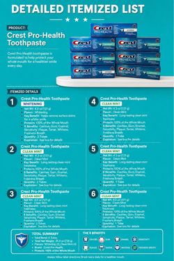 Crest Tooth Paste Bundle