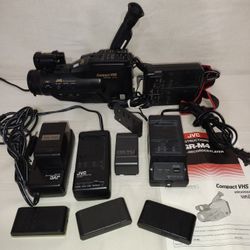 Camcorder batteries $5 each chargers $7 each JVC video camera recorder $65