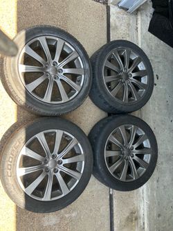 Subaru Impreza WRX wheels with tires