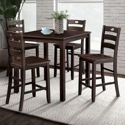 5 PC. COUNTER HT. TABLE SET
