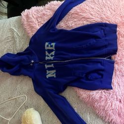 nike blue zip up