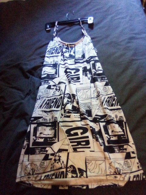 Nice Abstract Black And White New Dress