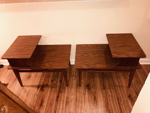 2 Mid Century Lane Tier End Tables Style 1021 07 For In