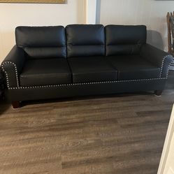 Black Sofa With Love Seat. OBO