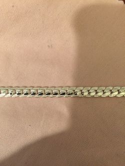 Sterling silver plated bracelet 8 inch