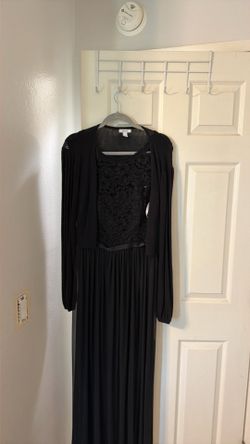 Black dress David’s bridal