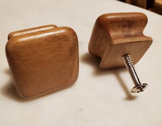 Square Wooden Drawer Knobs x20