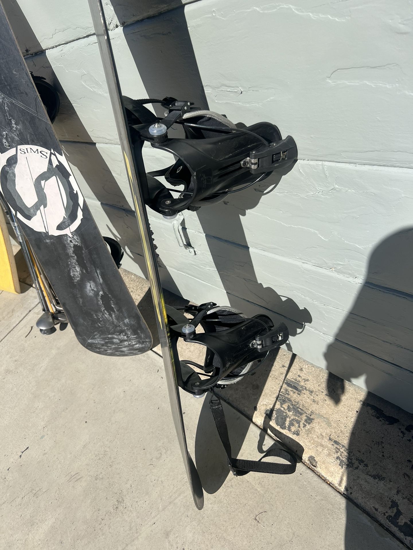 Sims Chaos 157cm Snowboard With Burton Mission Bindings 157 Also