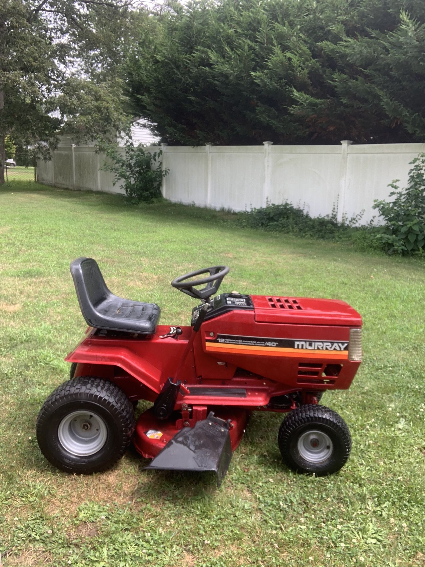 40in Ride In Mower Open Cut Newer Tires And Belts