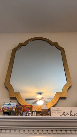 Large Gold Frame Decorative Wall Mirror