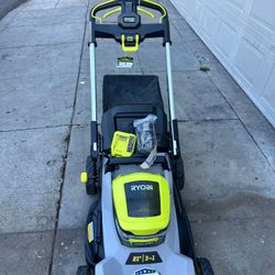 Ryobi Ryobi 40V HP Brushless 21 in. Cordless Battery Walk Behind Self-Propelled Lawn Mower with (1) 6.0 Ah Batteries and Charger