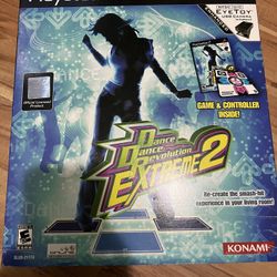 PS2 Dance Dance Revolution Extreme 2 Game And Controller