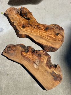 Live Edge Olive Wood Slabs – Great Project Pieces – $20