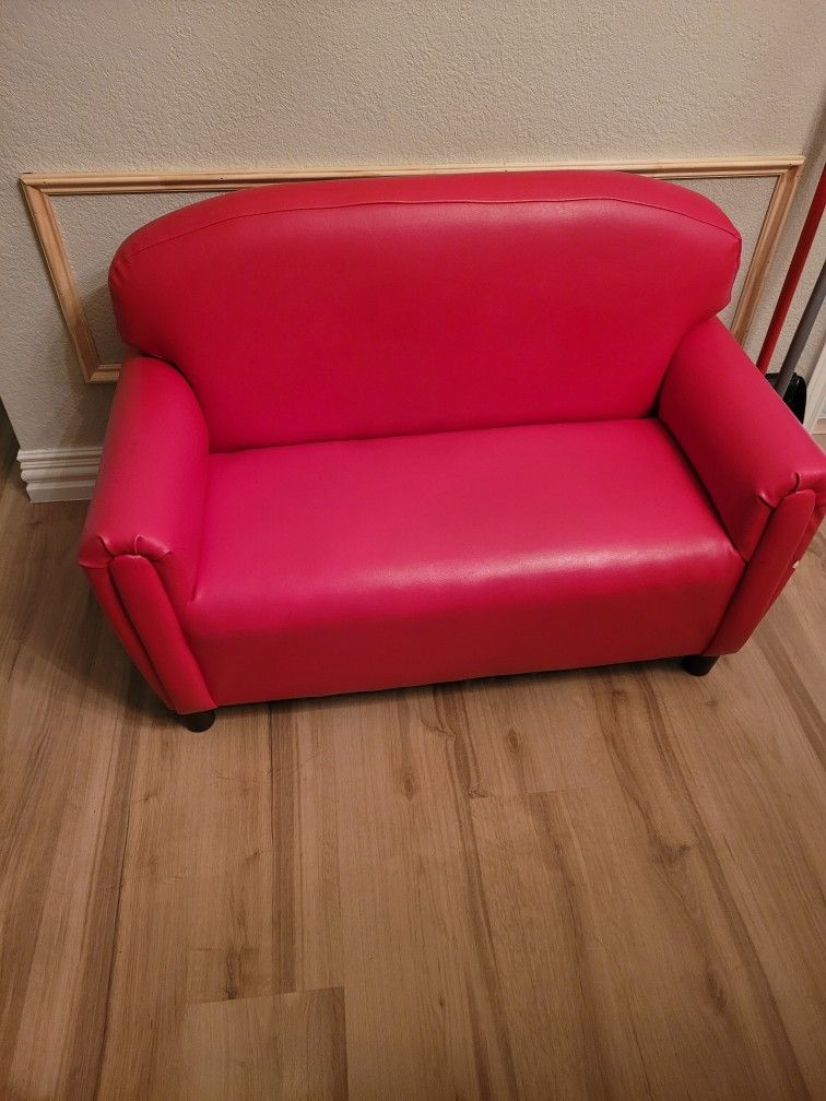 Kids Leather Couch