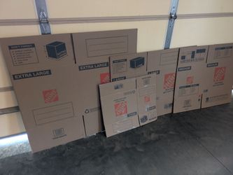 26 Home Depot and U Haul moving boxes