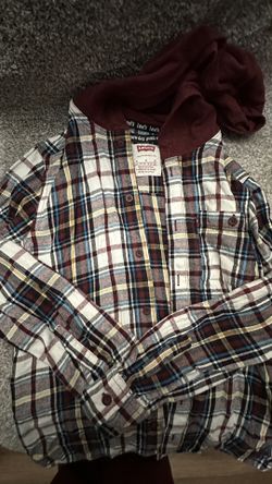 Boys Long Sleeve Button Up Size M