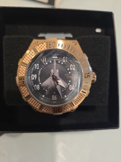 Invicta Rose Gold Tone Fighter Jet Watch