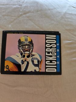 Topps All Pro Eric Dickerson Rams Football Card