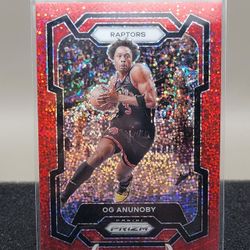 2023 Panini Prizm- OG Anunoby Red Sparkle SSP