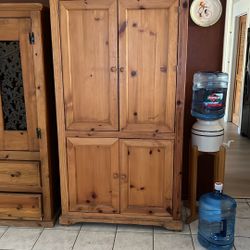 Wood Armoire 