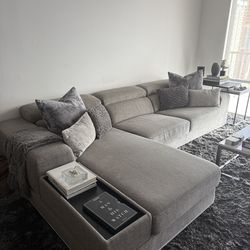 Gray sectional sofa